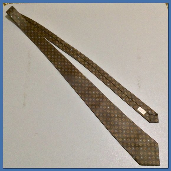 Vtg Shiny Floral Tie_115 - Picture 2 of 5